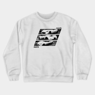 Mazda Miata MX-5 ND Black 'N White Archive 2 Crewneck Sweatshirt